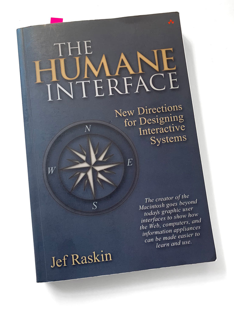 Titelseite des Buches «The Humane Interface» von Jef Raskin