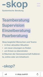 Skop Systemische Beratung Website Mobil