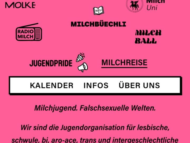 Pünktlich zum Pride Month ist die neue Website der Milchjugend live!